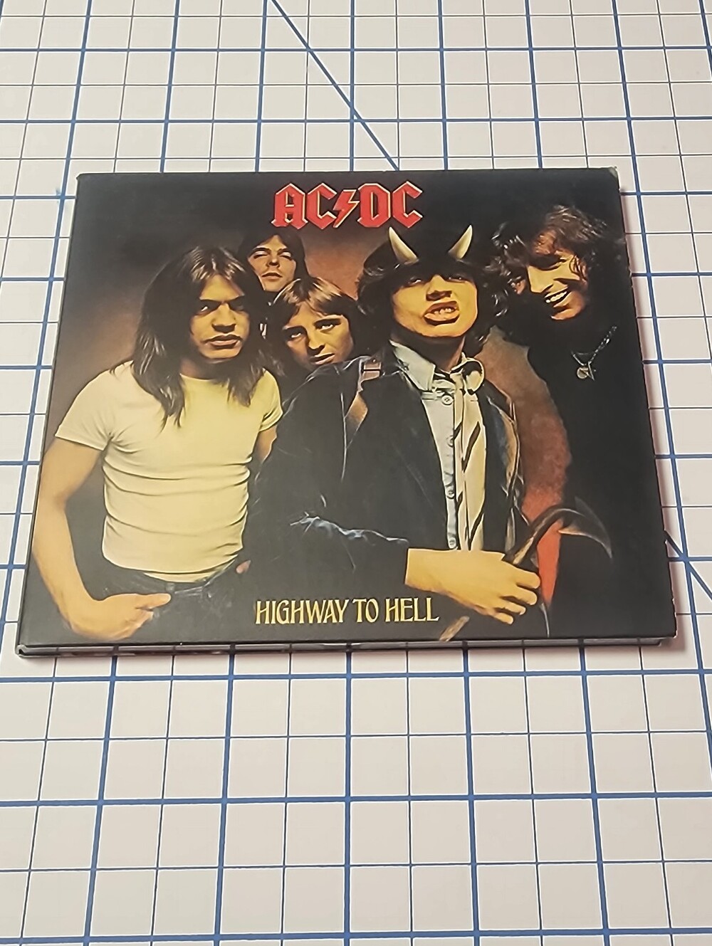 2/25$ AC/DC Highway to Hell Cover Art - Red, Black, Brown